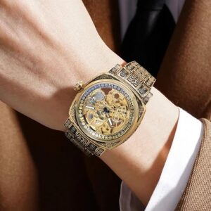 High-end vintage-style automatic mechanical watch