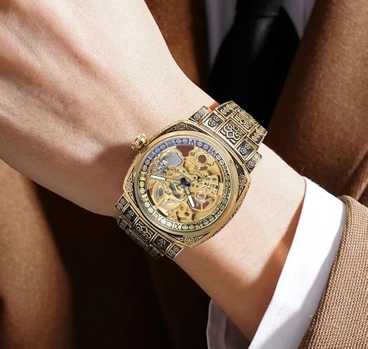 High-end vintage-style automatic mechanical watch