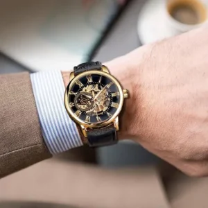 Men's Mechanical Watch – Minimalist Vintage Design