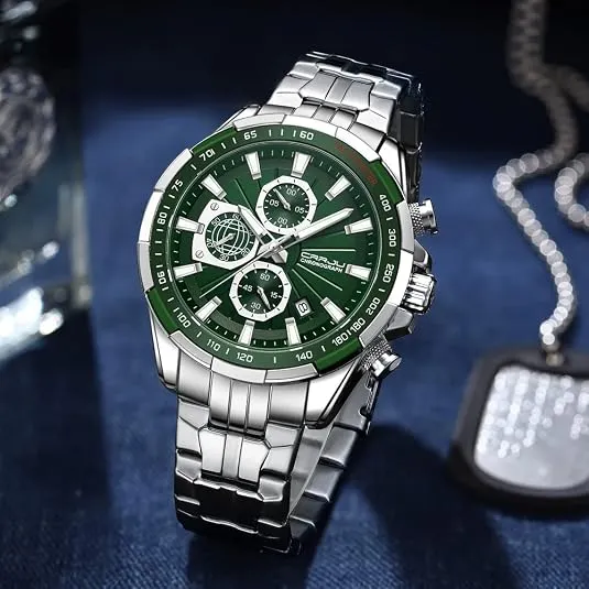 Men's Luxury Business Stainless Steel Waterproof Watch