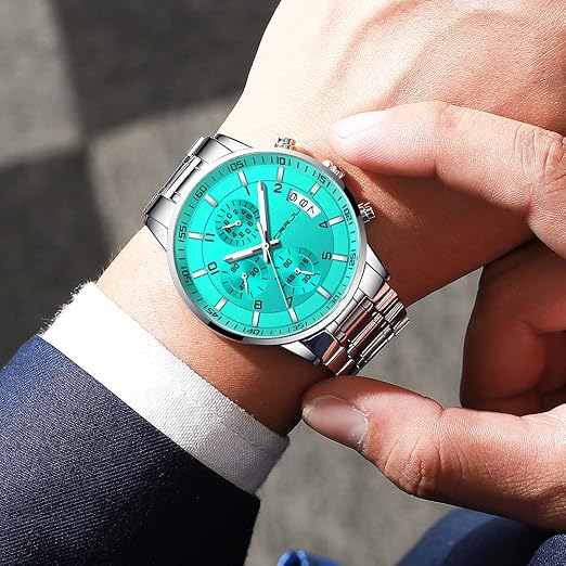 Men's Stylish Waterproof Stainless Steel Watch